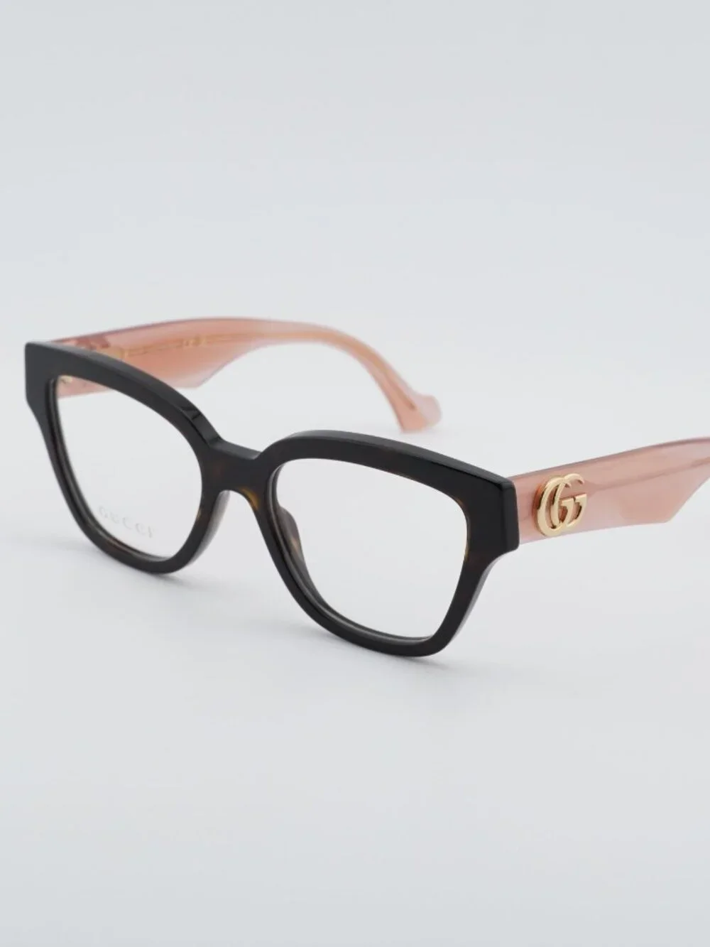 Gucci GG1424O 014 Eyeglasses Havana / Pink 54mm Cat Eye Frame